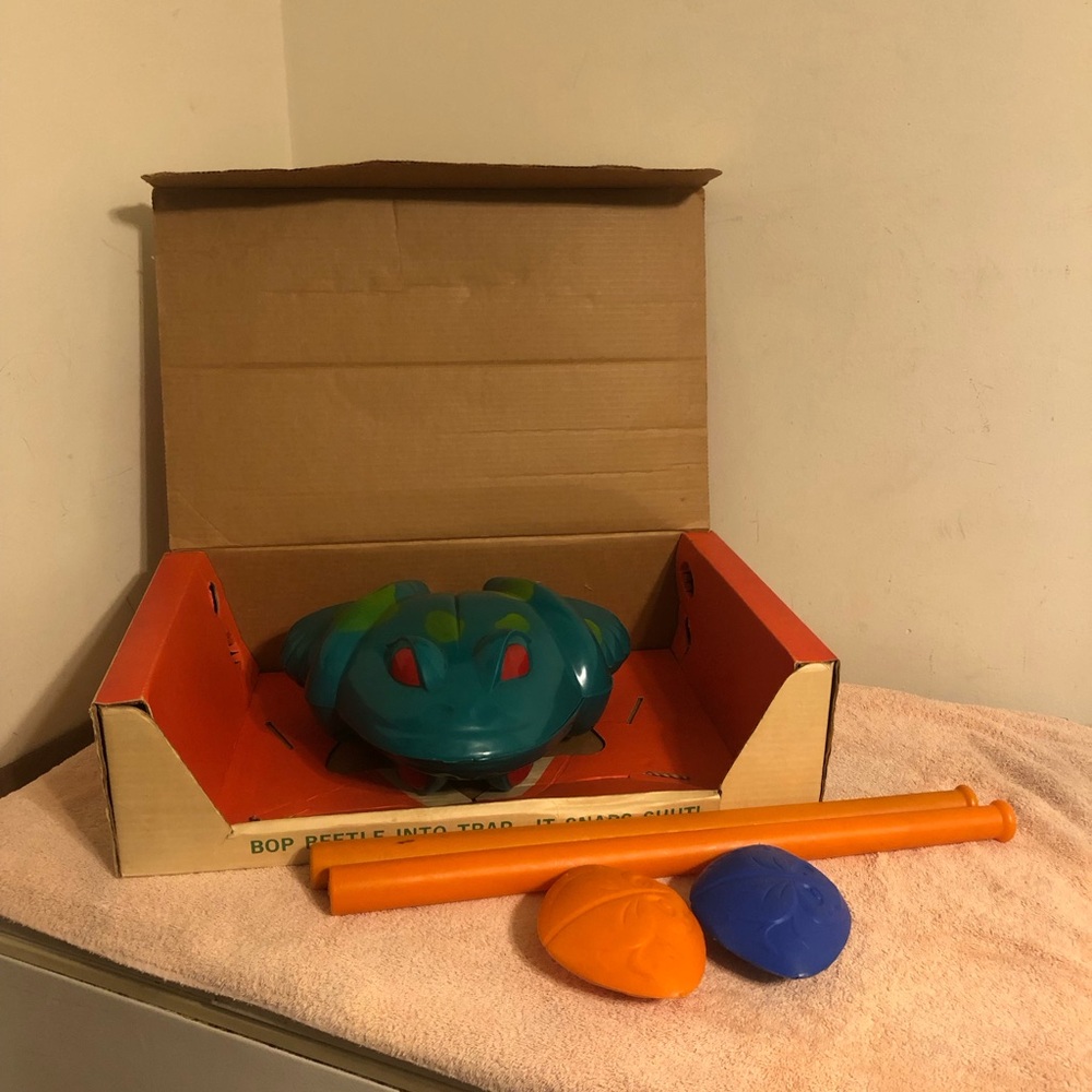 Vintage 1962 Ideal Bop the Beetle Indoor/Outdoor Skill Game Complete With Box